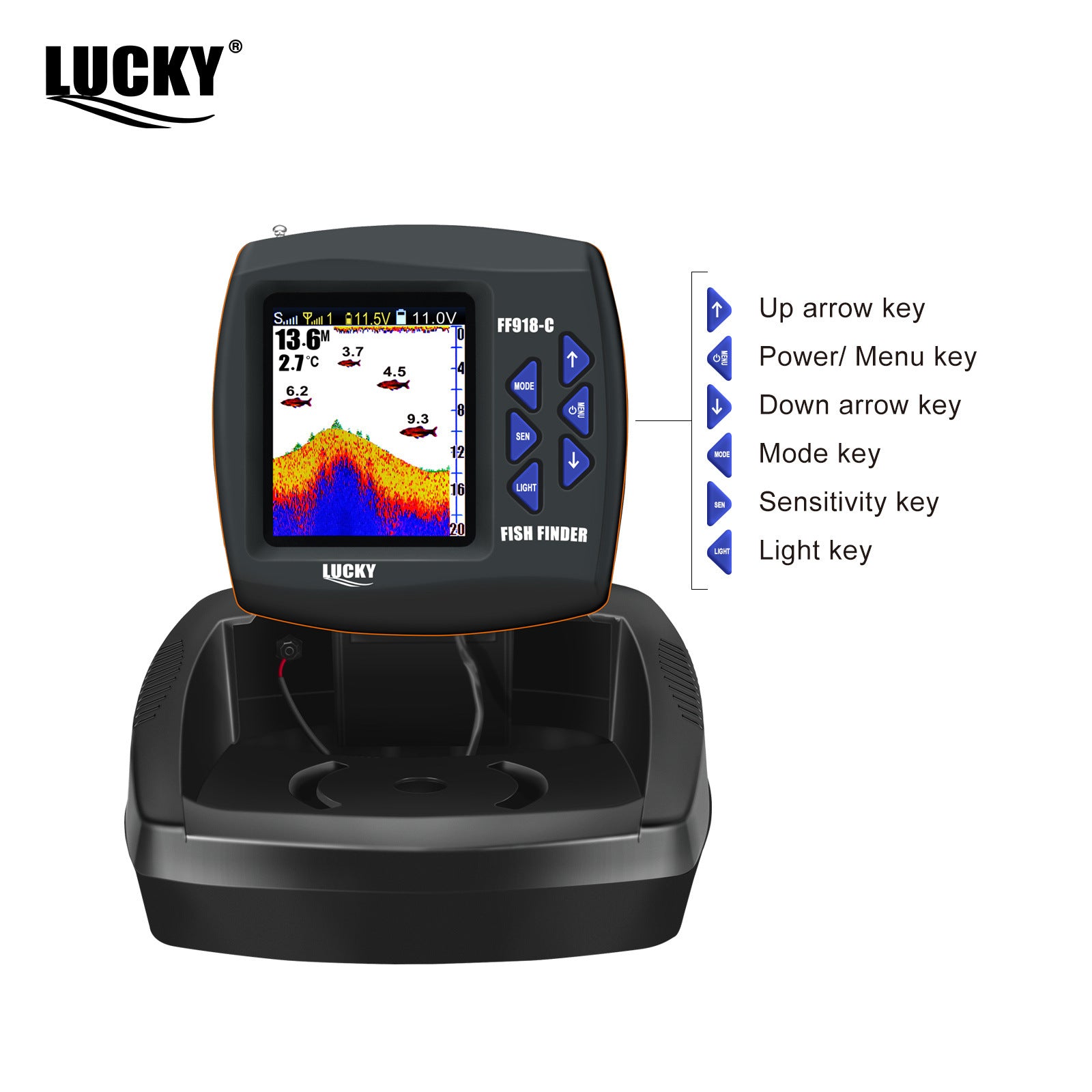 Sonar intelligent detector, high-definition fish finder